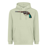Matcha Revolver Handgun Heavyweight Hoodie - artisFamous