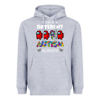 Heather Grey a.mong us it's o.kay to be different autism awareness t shirt Heavyweight Hoodie - artisFamous