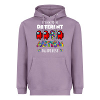 Lavender a.mong us it's o.kay to be different autism awareness t shirt Heavyweight Hoodie - artisFamous