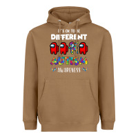 Toasted Coconut a.mong us it's o.kay to be different autism awareness t shirt Heavyweight Hoodie - artisFamous
