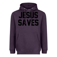 Plum jesus saves christian faith trust in god lord christ Heavyweight Hoodie - artisFamous