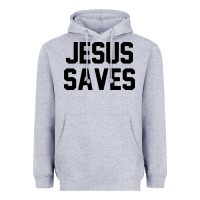 Heather Grey jesus saves christian faith trust in god lord christ Heavyweight Hoodie - artisFamous