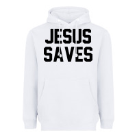 White jesus saves christian faith trust in god lord christ Heavyweight Hoodie - artisFamous
