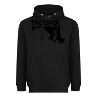 Black maryland state trooper Heavyweight Hoodie - artisFamous