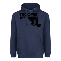 Navy maryland state trooper Heavyweight Hoodie - artisFamous