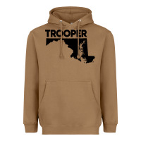 Toasted Coconut maryland state trooper Heavyweight Hoodie - artisFamous