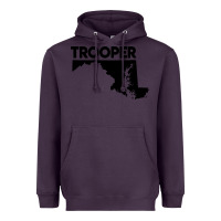 Plum maryland state trooper Heavyweight Hoodie - artisFamous