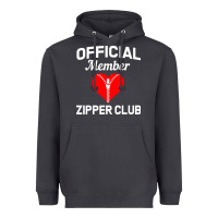 Smoke open heart surgery zipper club bypass get well recovery gift Heavyweight Hoodie - artisFamous