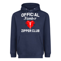 Open Heart Surgery Zipper Club Bypass Get Well Recovery Gift Heavyweight Hoodie | Teevron