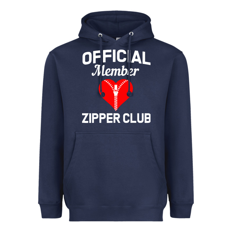 Open Heart Surgery Zipper Club Bypass Get Well Recovery Gift Heavyweight Hoodie by artisFamous | Teevron
