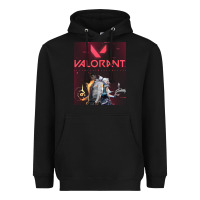 Black valorant gaming design Heavyweight Hoodie - artisFamous