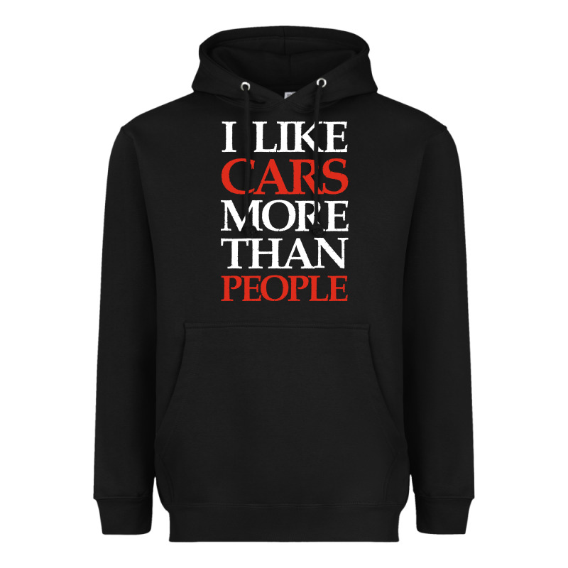 I Like Cars More Than People Heavyweight Hoodie by artisFamous | Teevron