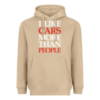Mushroom I LIKE CARS MORE THAN PEOPLE Heavyweight Hoodie - artisFamous