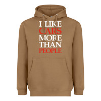Toasted Coconut I LIKE CARS MORE THAN PEOPLE Heavyweight Hoodie - artisFamous