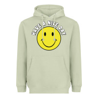 Matcha retro   have a nice day   smile happy face Heavyweight Hoodie - artisFamous