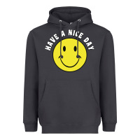 Smoke retro   have a nice day   smile happy face Heavyweight Hoodie - artisFamous