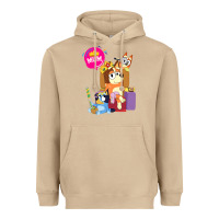 Mushroom bluey mom dad funny queen for family lover t shirt Heavyweight Hoodie - artisFamous