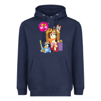 Navy bluey mom dad funny queen for family lover t shirt Heavyweight Hoodie - artisFamous