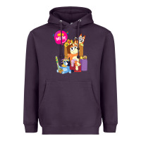 Plum bluey mom dad funny queen for family lover t shirt Heavyweight Hoodie - artisFamous
