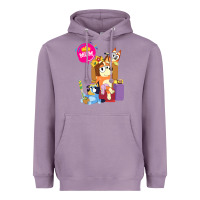Lavender bluey mom dad funny queen for family lover t shirt Heavyweight Hoodie - artisFamous
