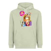 Matcha bluey mom dad funny queen for family lover t shirt Heavyweight Hoodie - artisFamous