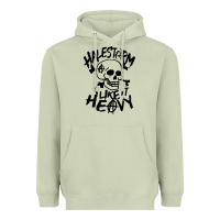 Matcha Skull I like It Heovy Halestorm Heavyweight Hoodie - artisFamous