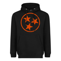 Black tennessee flag vintage grunge distressed graphic Heavyweight Hoodie - artisFamous