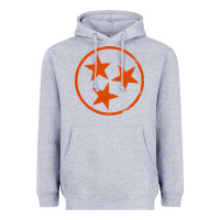 Heather Grey tennessee flag vintage grunge distressed graphic Heavyweight Hoodie - artisFamous