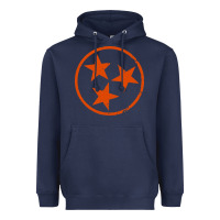 Navy tennessee flag vintage grunge distressed graphic Heavyweight Hoodie - artisFamous