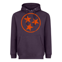 Plum tennessee flag vintage grunge distressed graphic Heavyweight Hoodie - artisFamous