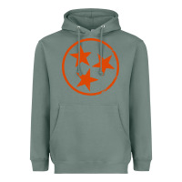 Sage tennessee flag vintage grunge distressed graphic Heavyweight Hoodie - artisFamous