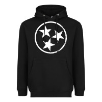 Black tennessee flag vintage grunge distressed graphic Heavyweight Hoodie - artisFamous