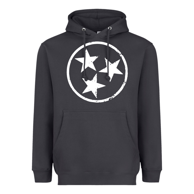 Tennessee Flag Vintage Grunge Distressed Graphic Heavyweight Hoodie by artisFamous | Teevron