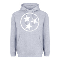 Heather Grey tennessee flag vintage grunge distressed graphic Heavyweight Hoodie - artisFamous