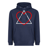 Navy the adoption symbol Heavyweight Hoodie - artisFamous