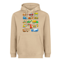 Mushroom construction excavator shirt for boys girls men and women t shirt Heavyweight Hoodie - artisFamous
