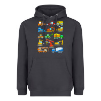 Smoke construction excavator shirt for boys girls men and women t shirt Heavyweight Hoodie - artisFamous
