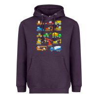 Plum construction excavator shirt for boys girls men and women t shirt Heavyweight Hoodie - artisFamous