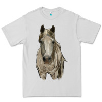 Dove Grey horse Premium Tee - RanaPortraitStore