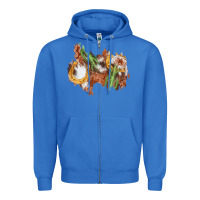 True Royal horseshoe cowhide cactus patch Zipper Hoodie - AdoDesignShop