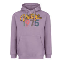 Lavender retro vintage 1975 women's Heavyweight Hoodie - artisFamous