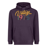 Plum retro vintage 1975 women's Heavyweight Hoodie - artisFamous