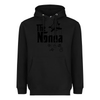 Black The Nonna! Italy Grandmother Baby Hang Toys Heavyweight Hoodie - artisFamous