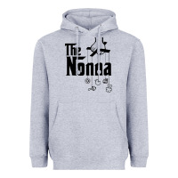 Heather Grey The Nonna! Italy Grandmother Baby Hang Toys Heavyweight Hoodie - artisFamous