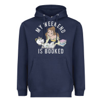 Navy beauty and the beast belle my weekend is booked t shirt Heavyweight Hoodie - artisFamous