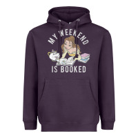 Plum beauty and the beast belle my weekend is booked t shirt Heavyweight Hoodie - artisFamous