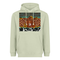 Matcha red angus leopard Heavyweight Hoodie - JahusDesignShop
