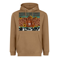 Toasted Coconut red angus leopard Heavyweight Hoodie - JahusDesignShop