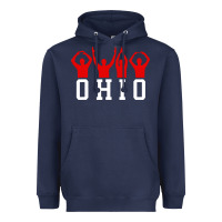 Navy vintage state of ohio home pride Heavyweight Hoodie - artisFamous