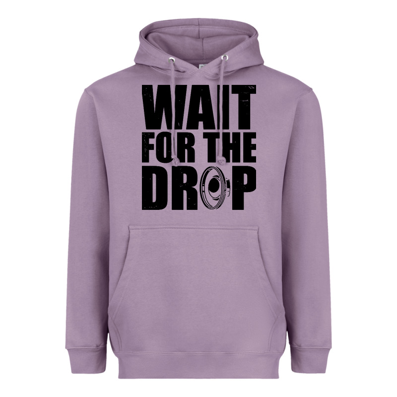 Wait For The Drop I Dubstep Bass Subwoofer Dance Music Heavyweight Hoodie by artisFamous | Teevron